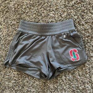 Stanford Champion High Waisted Running Shorts Grey Size XS